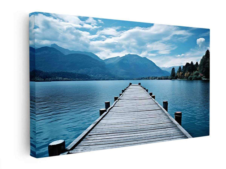 Calm Jetty Art   canvas Print