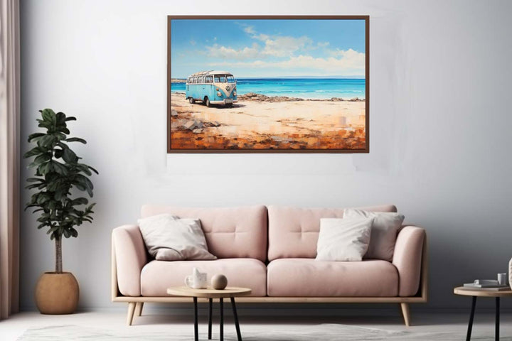 campervan Beach Art  Print