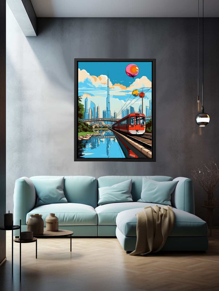 Dubai Pop Art Poster  Art Print