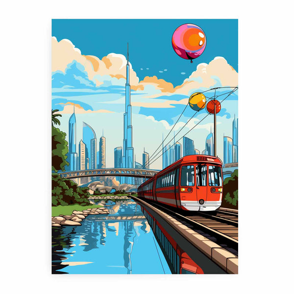 Dubai Pop Art Poster 