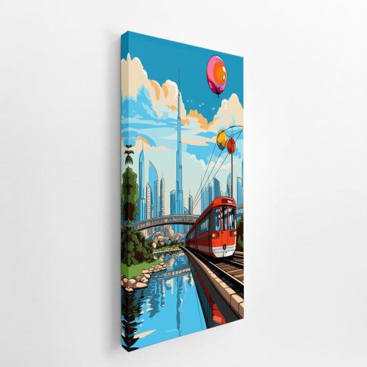 Dubai Pop Art Poster   canvas Print