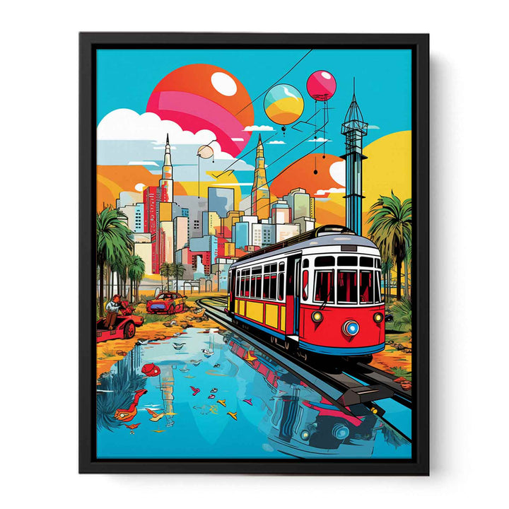 Dubai Pop Art   canvas Print