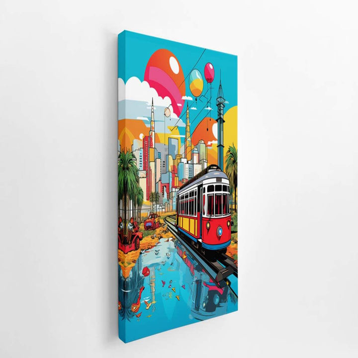 Dubai Pop Art   canvas Print