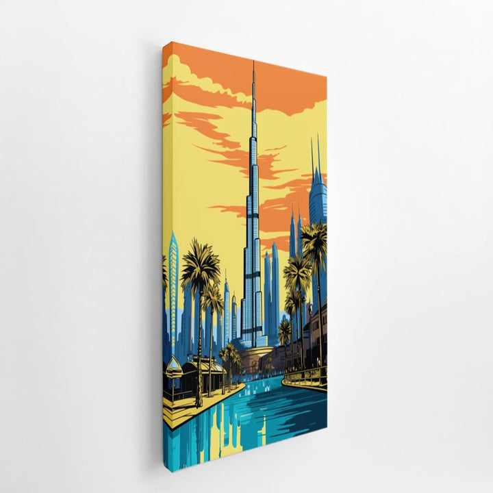 Burj Khalifa, Dubai Poster   canvas Print