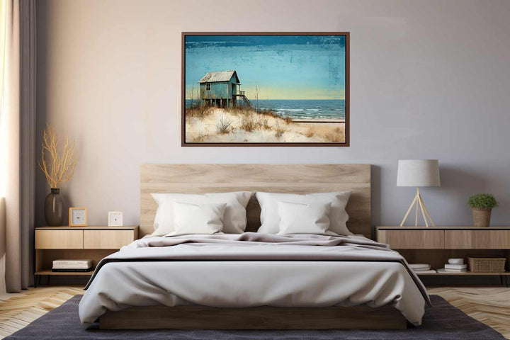 Mid Century Beach House  Art Print