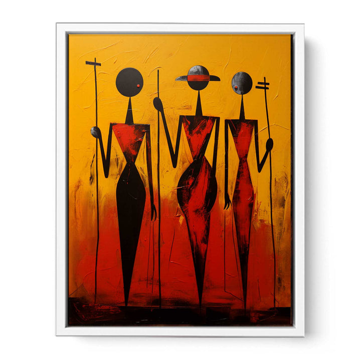 African Precisionist Art   Painting