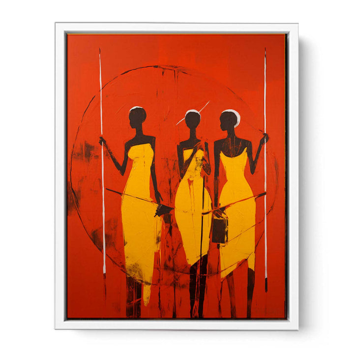 African Three Women   Painting