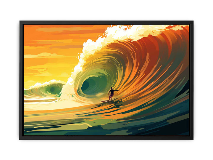 Surfer In The Sun   canvas Print