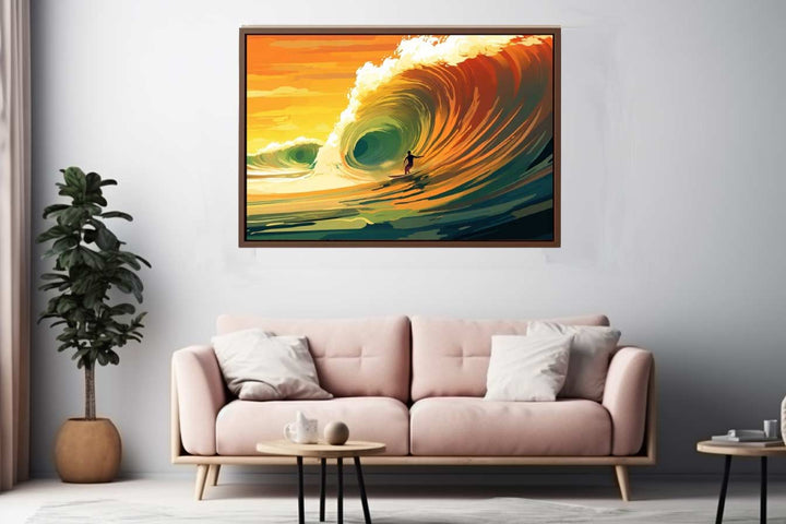 Surfer In The Sun  Art Print