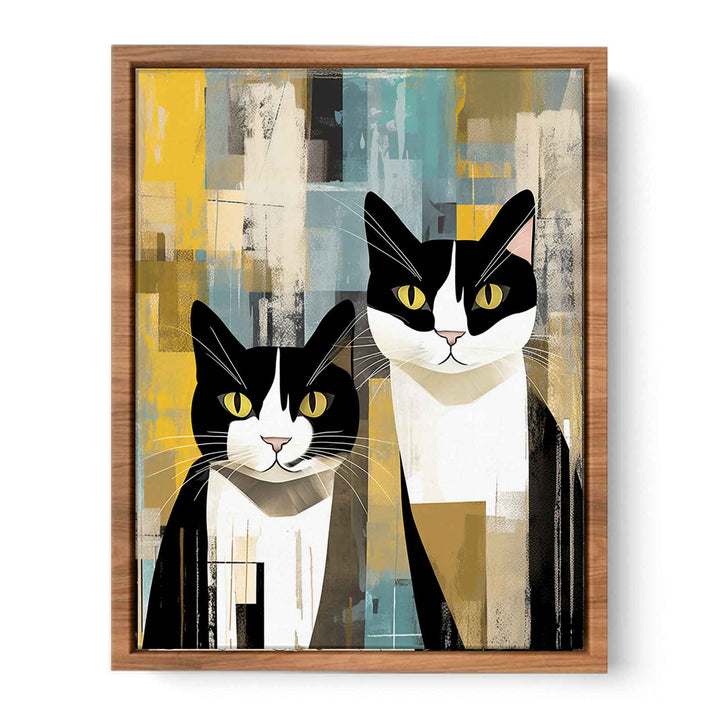 Abastract Cat Art   Painting