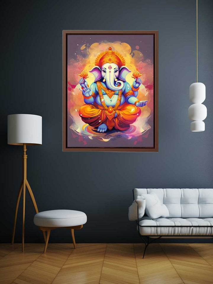 Ganesh Painting Art Print