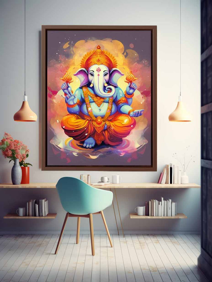 Ganesh Painting Art Print