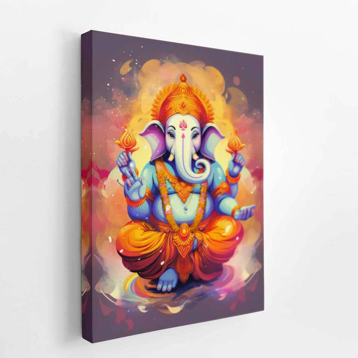 Ganesh Painting  canvas Print