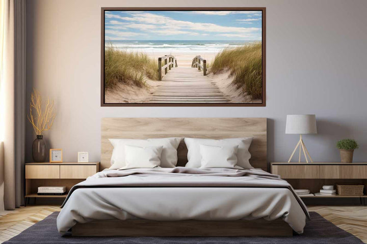 Beach Path Painting Art Print