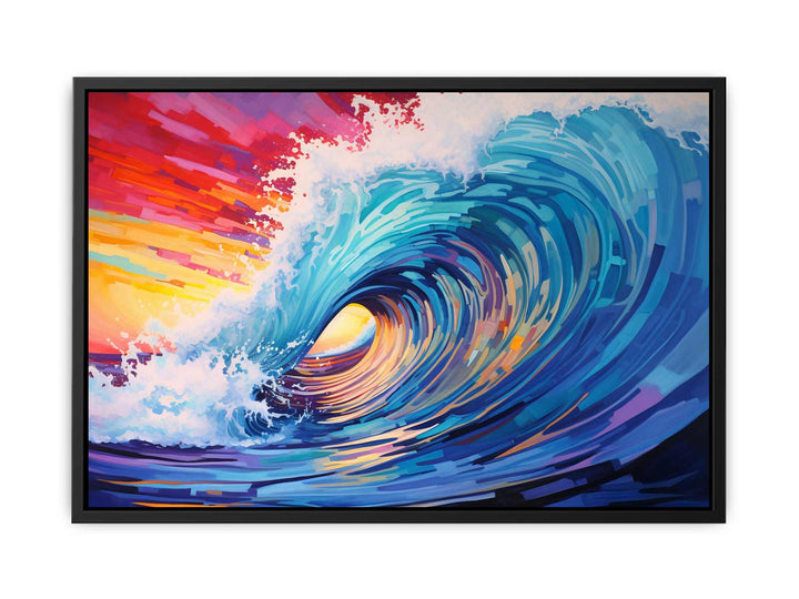 Rainbow Surf Art  canvas Print