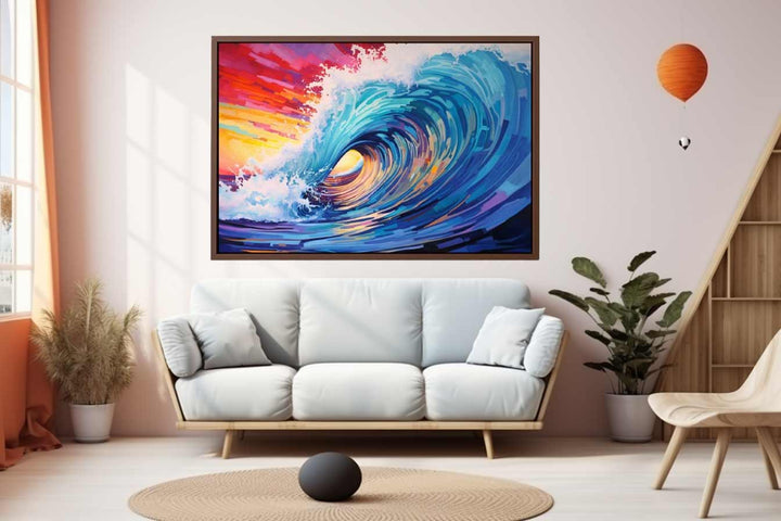 Rainbow Surf Art Print