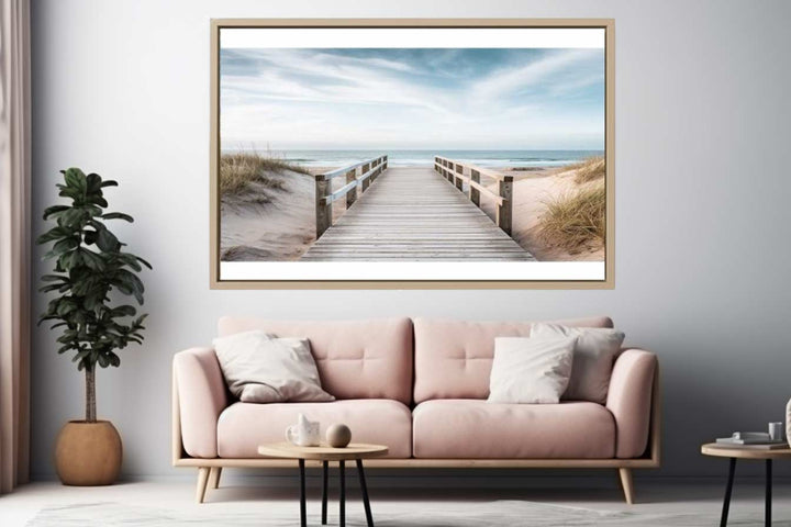 Beach Path Painting Art Print