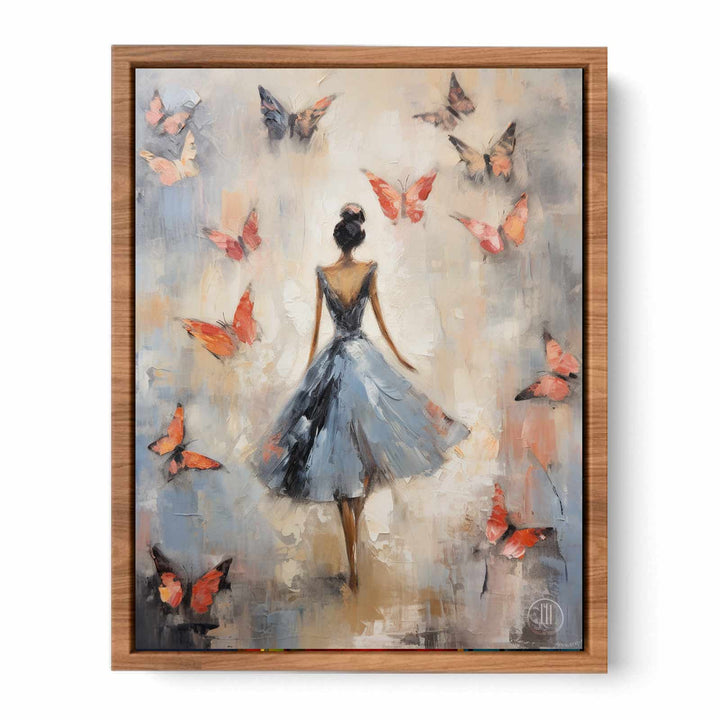 Butterfly Girl Art  Painting