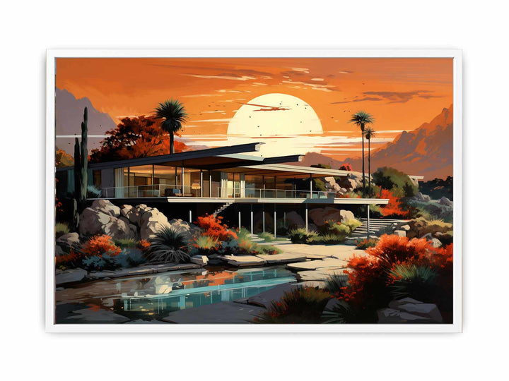 American Mid-Century House Art  Painting