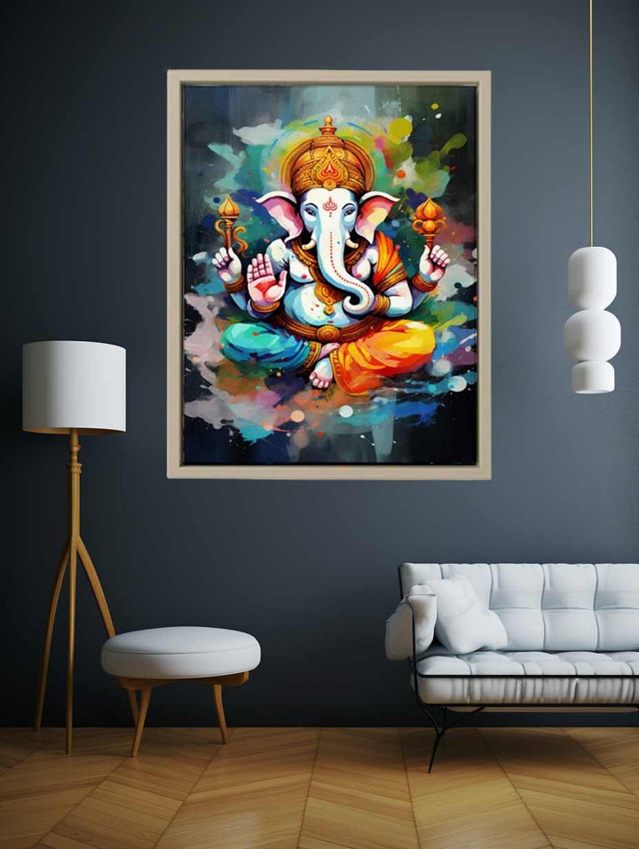 Ganesh Painting Art Print