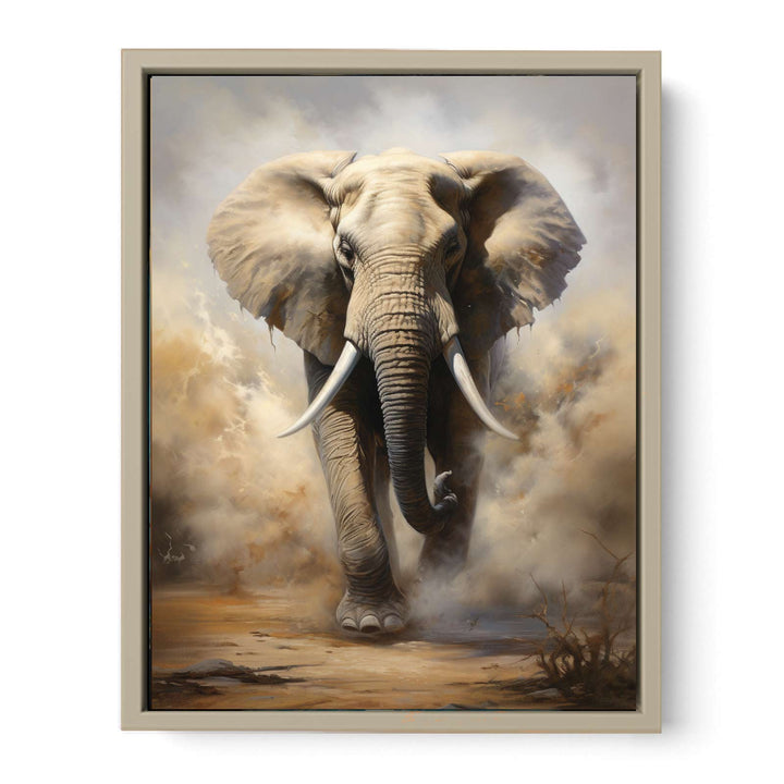 Elephant Painting framed Print