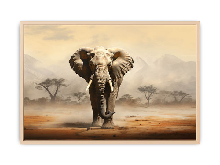 Elephant Art Painting framed Print