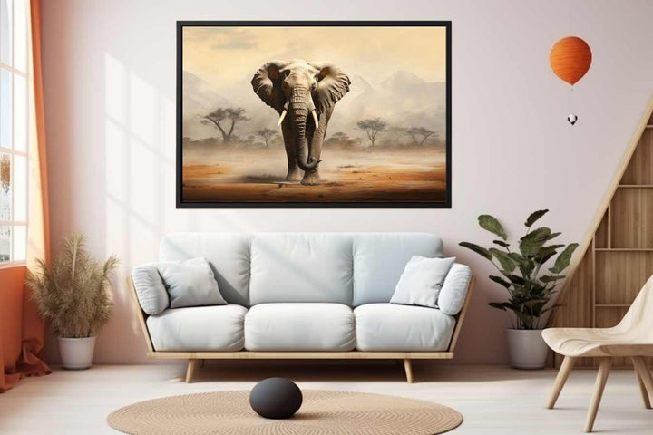 Elephant Art Painting Print