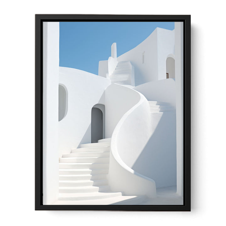 White Stairs Art  canvas Print