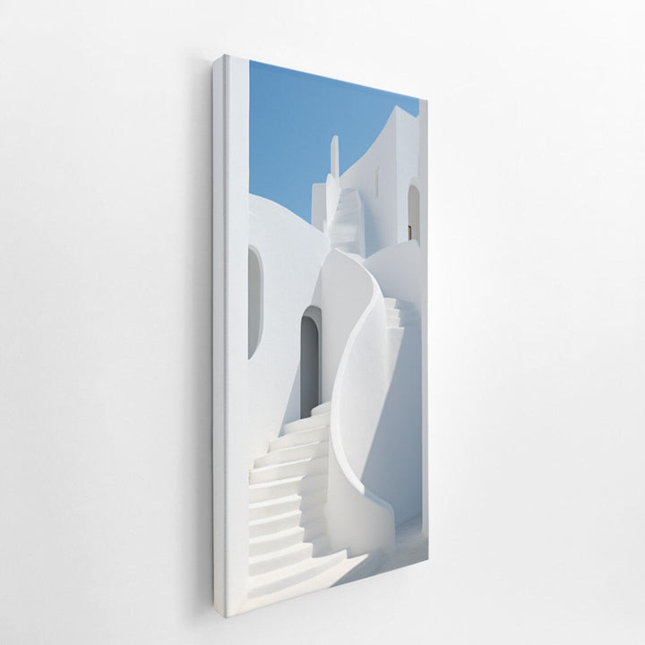 White Stairs Art  canvas Print