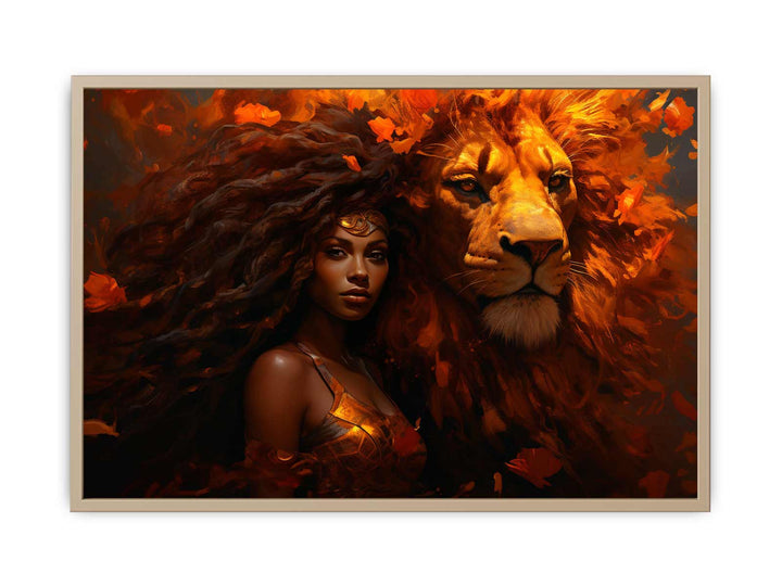 Wild Queen Art framed Print