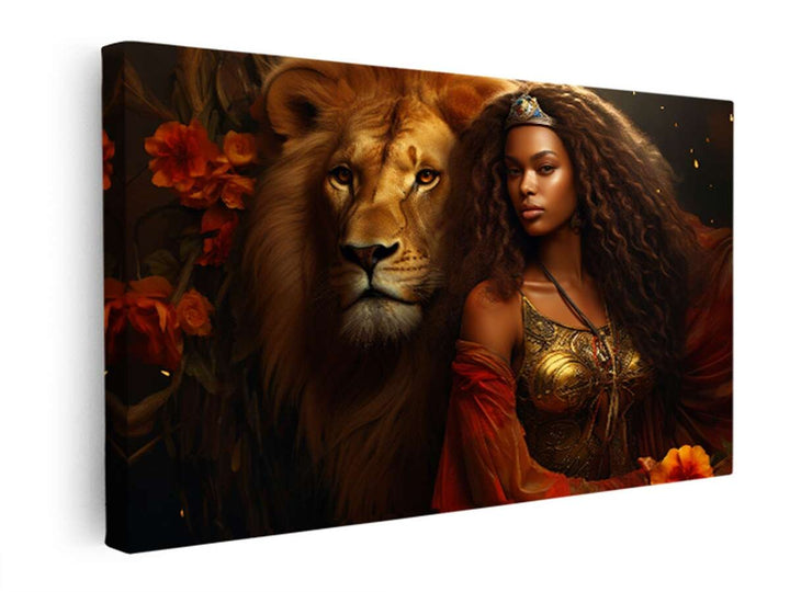 African Confidence  Art  canvas Print