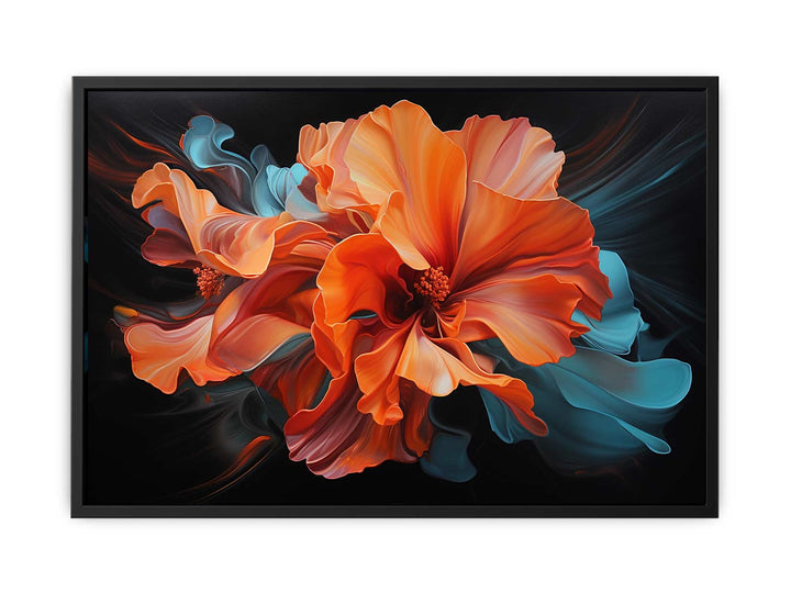 Illuminated Flowers Art  canvas Print