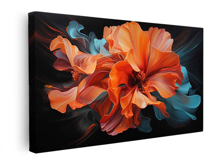 Illuminated Flowers Art  canvas Print