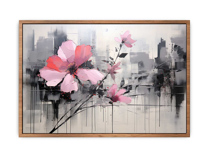 Pink Flowers Painting  