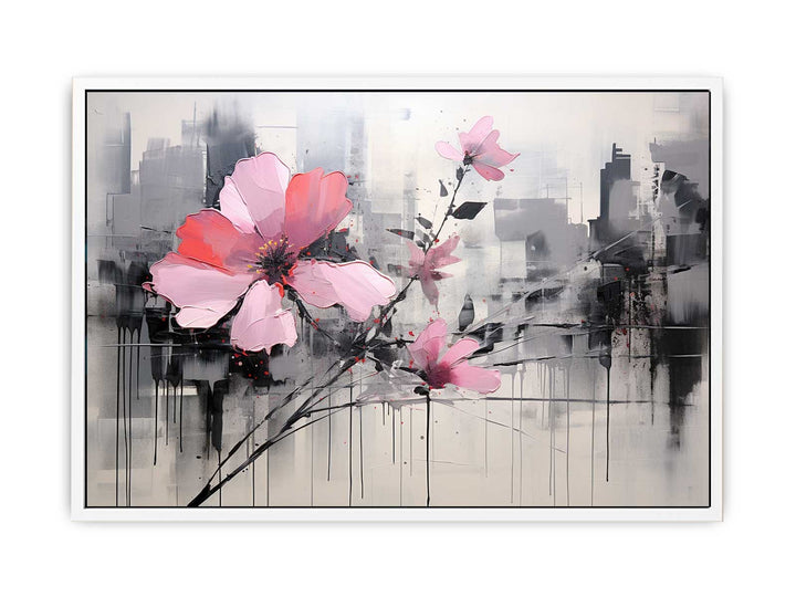 Pink Flowers Painting  