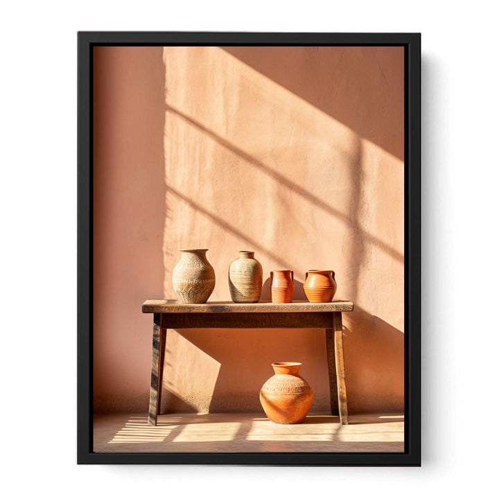 Terracotta Jugs  canvas Print