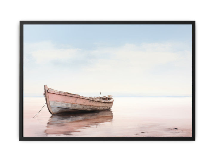 Lonely Boat Art  canvas Print