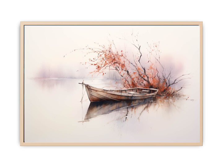 Dreamy Boat Painting framed Print