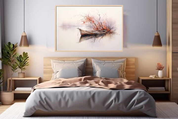 Dreamy Boat Painting Art Print