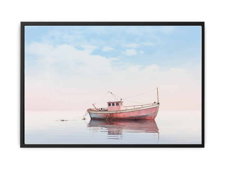 Isolated Boat Art  canvas Print