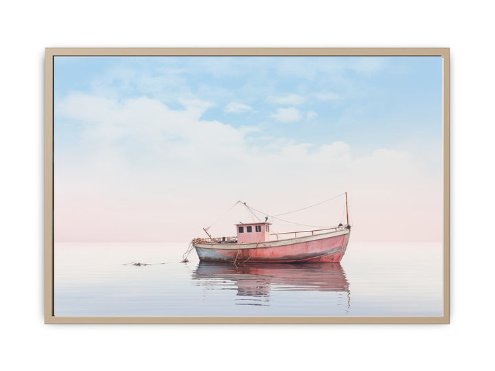 Isolated Boat Art framed Print