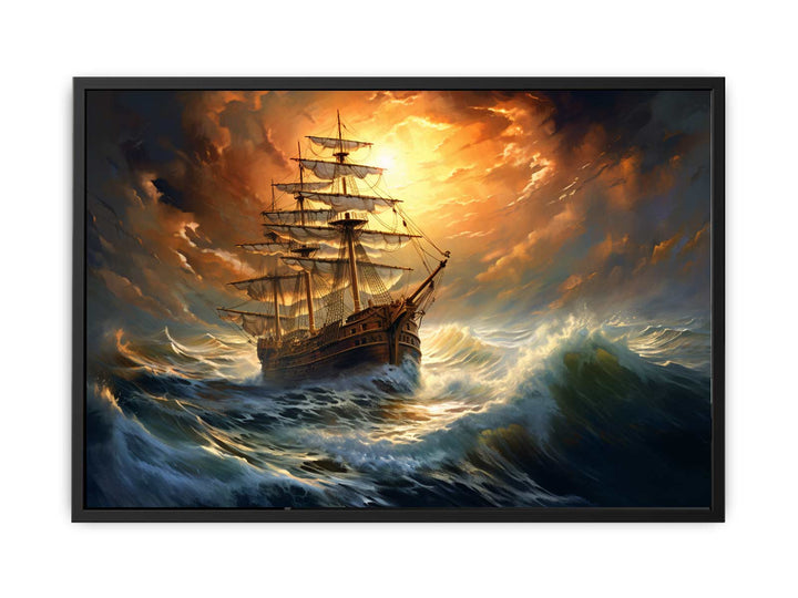 Storm Ship  canvas Print