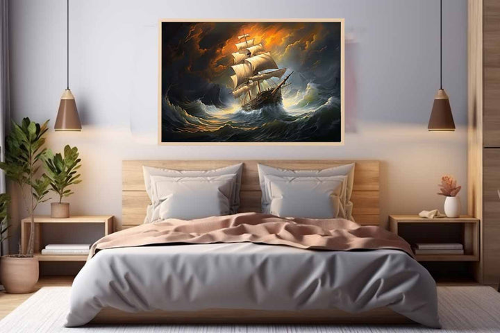 Storm Ship Art Print