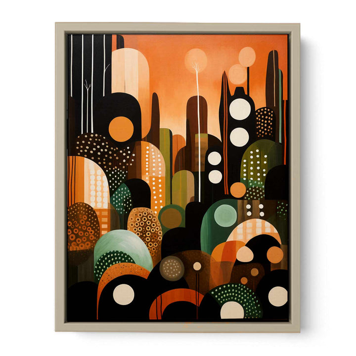 Bronze Vibes framed Print