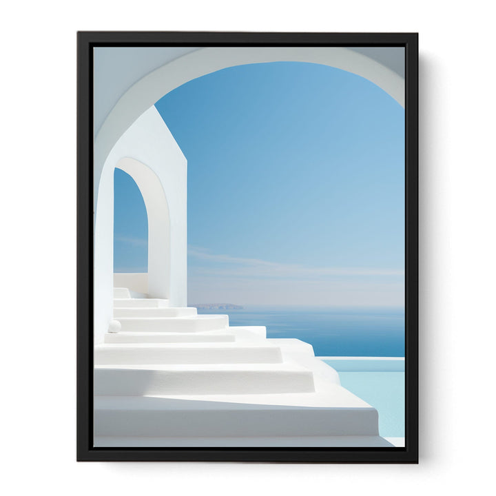 Santorini Steps  canvas Print