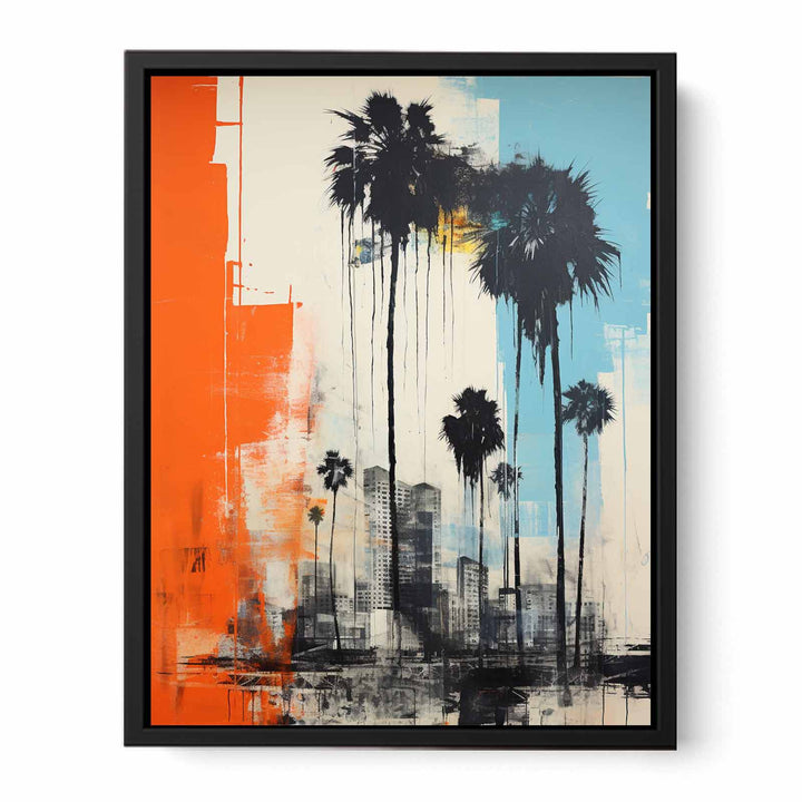 Absract Skyline Art  canvas Print