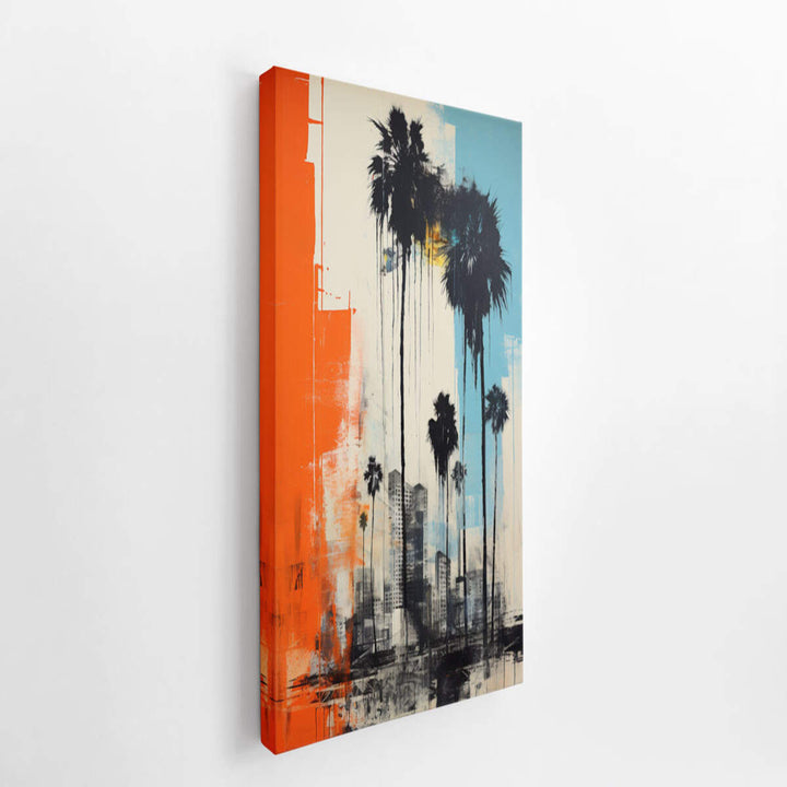 Absract Skyline Art  canvas Print