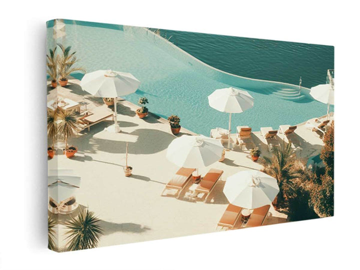 Cliff Poolside Art  canvas Print