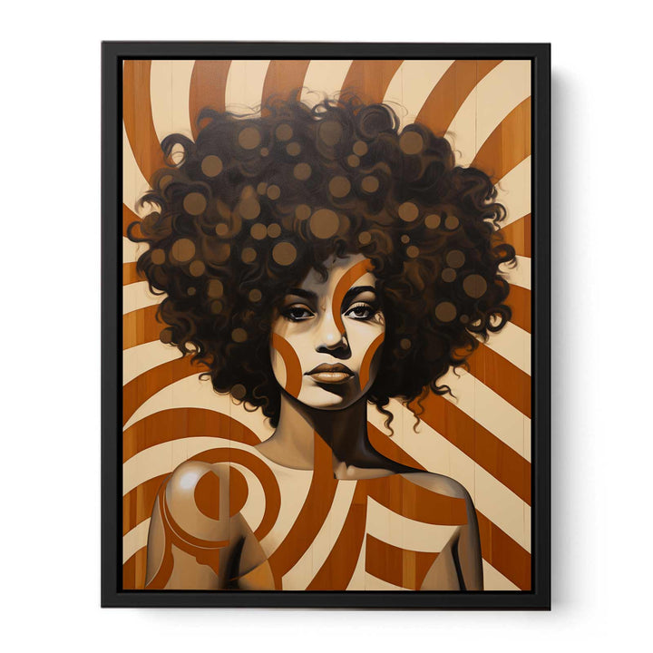 Vintage Bold Women  canvas Print