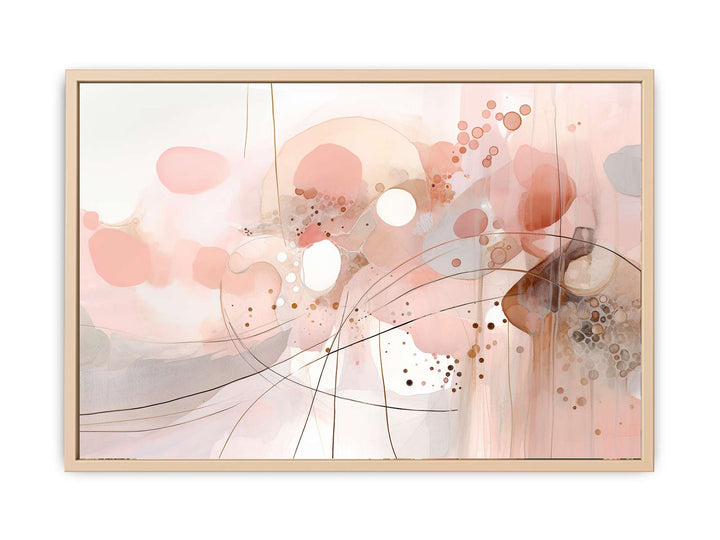 Pink Marble Art framed Print